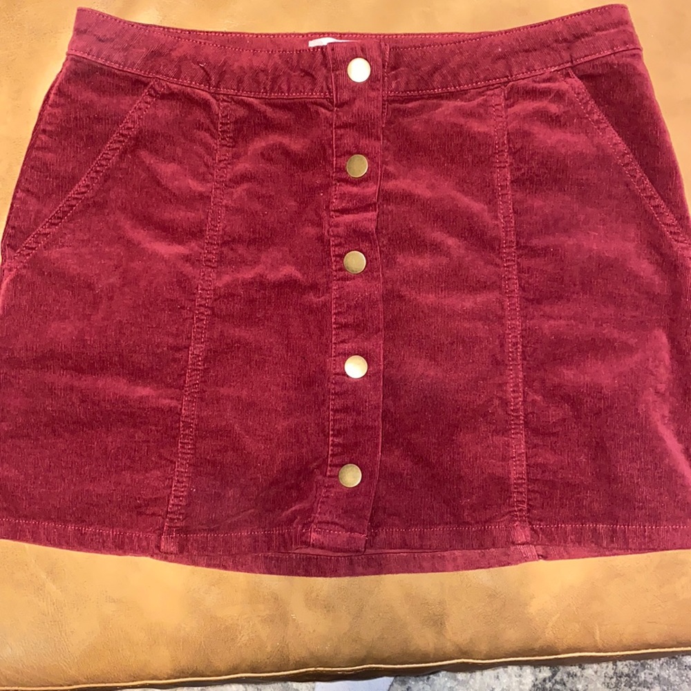 ALTAR’D STATE maroon button skirt